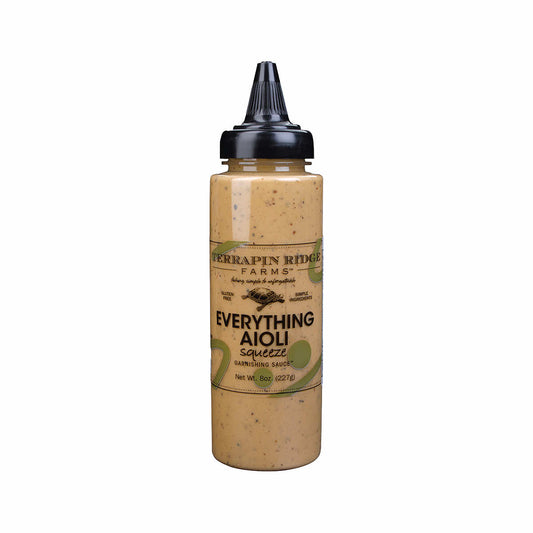Everything Aioli Squeeze Garnishing Sauce