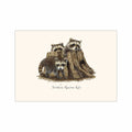Earth Sky + Water Raccoon Kits Notecards