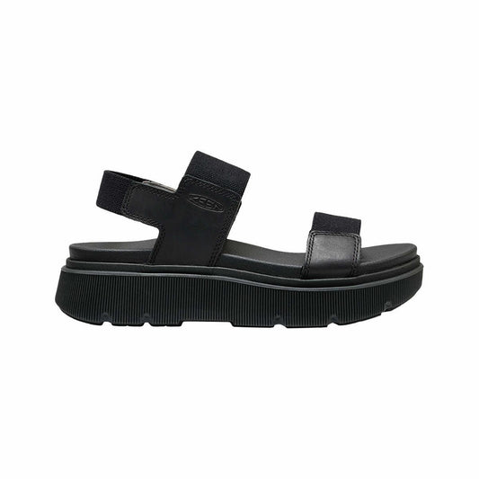 Color swatch for KEEN Women's Elle Mila Backstrap Sandals in Black Black