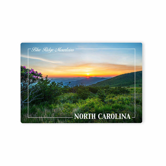 Lantern Press North Carolina Blue Ridge Parkway Sunrise Metal Magnet