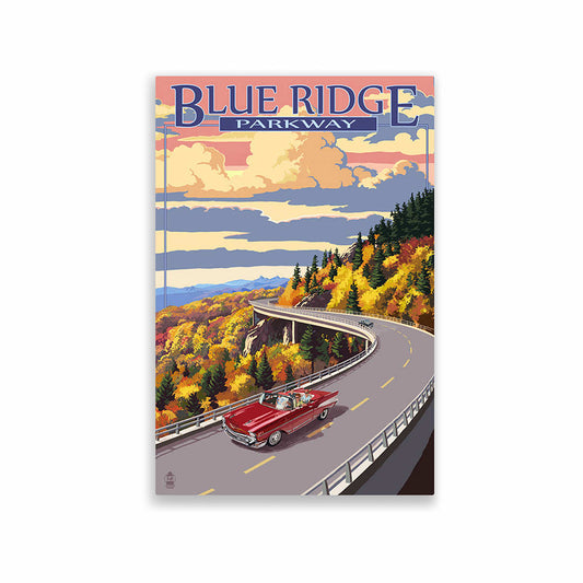 Lantern Press Blue Ridge Parkway Viaduct Metal Magnet