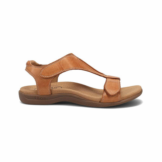 Color swatch for Taos Footwear Women's The Show Sandals in Caramel