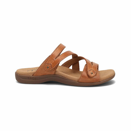 Taos Footwear Women's Double U Sandals Caramel