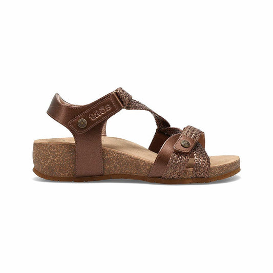 Color swatch for Taos Footwear Women's Trulie Sandals in Bronze