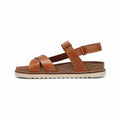 Taos Footwear Women's Sideways Sandals, Caramel, alternate view 2