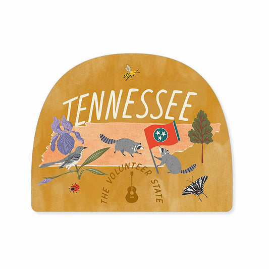 Lantern Press Tennessee Celebrate the Place Mini Sticker