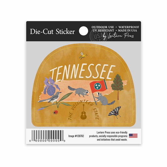 Lantern Press Tennessee Celebrate the Place Small Sticker