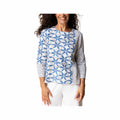 Habitat Women's Amalfi Mixed Floral Print Pullover Marine