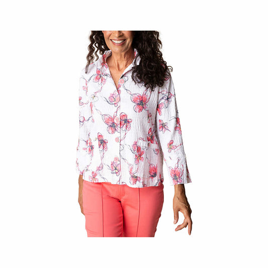Habitat Women's Wildflower Ruched Collar Swing Jacket Coral