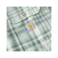 Carhartt Men's Fort Loose Short Sleeve Plaid Shirt  Smoked Teal