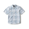 Carhartt Men's Fort Loose Short Sleeve Plaid Shirt - Tall  Blue Aura
