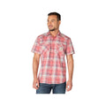 Carhartt Men's Montana Bozeman Relaxed Short Sleeve Plaid Shirt - Tall Light Amber