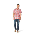 Carhartt Men's Montana Bozeman Relaxed Short Sleeve Plaid Shirt - Tall  Light Amber