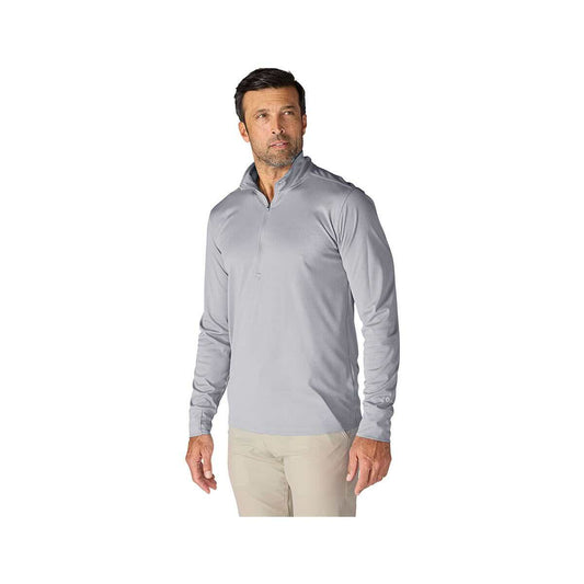 Color swatch for Carhartt Men's Force Sun Defender Relaxed 1/2-Zip Pullover - Tall in Green Slate Htr
