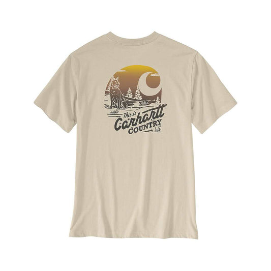Color swatch for Carhartt Men's Irvine Relaxed Country Short Sleeve T-Shirt - Tall in Green Slate