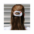 Clemson Medium Flat Round Hair Clip
