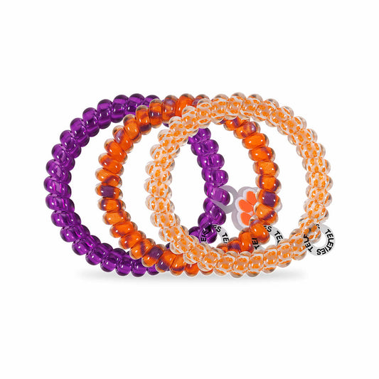 Clemson Small Hair Ties - 3 Pack