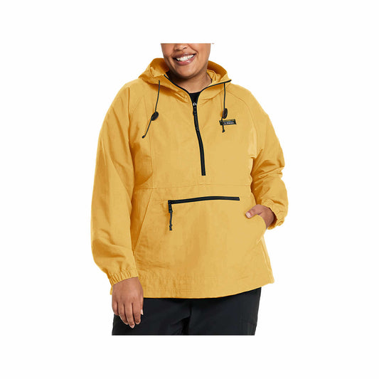 L.L.Bean Women's Mountain Classic Anorak Jacket - Curvy Field Gold