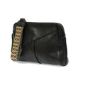 Joy Susan Gigi Crossbody Handbag with Woven Wristlet Strap  Black