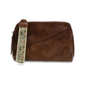 Joy Susan Gigi Crossbody Handbag with Woven Wristlet Strap New Saddle