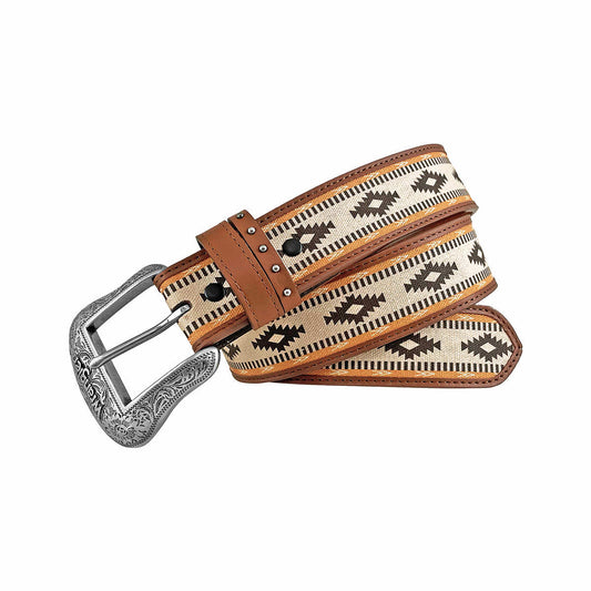 Wrangler Women's Navajo Screen Print Belt Tan