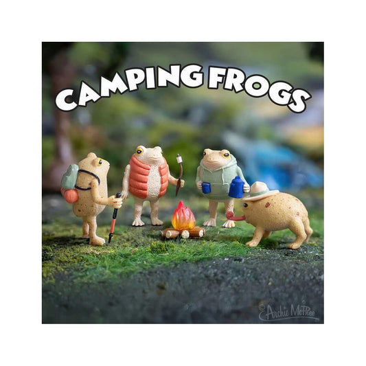 Archie McPhee Camping Frog Playset Toy