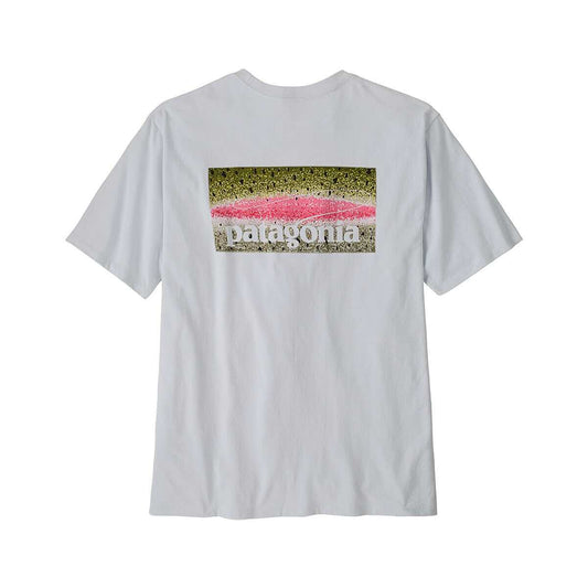 Patagonia Men's Take a Stand Responsibili-Tee Rainbowrun White