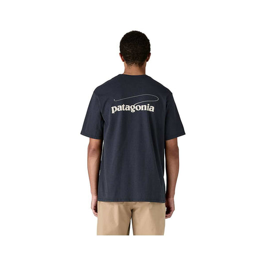 Patagonia Men's Casting Logo Responsibili-Tee Smolder Blue