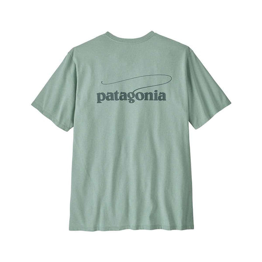 Patagonia Men's Casting Logo Responsibili-Tee Thin Ice