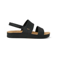 REEF Women's Water Vista Sandals  Black Tan