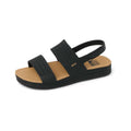 REEF Women's Water Vista Sandals  Black Tan