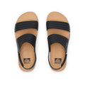 REEF Women's Water Vista Sandals  Black Tan