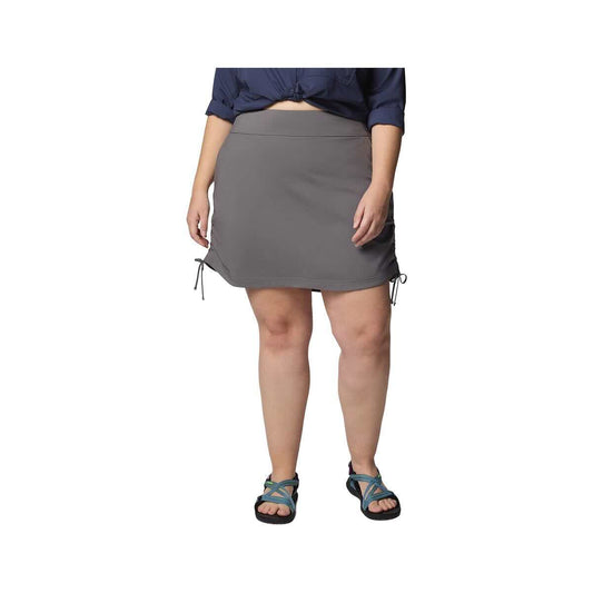Columbia Women's All Seasons Ruched Skort - Curvy City Grey