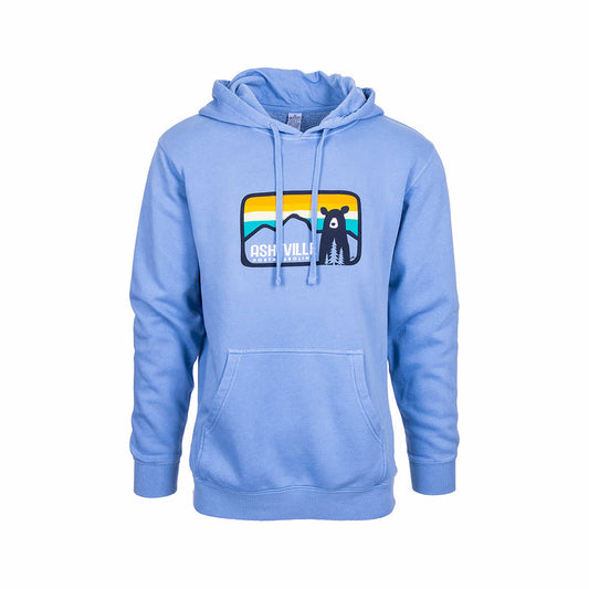 Asheville The Bear Hoodie Lt Blue