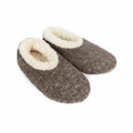 Women's Teddy Bear Fur Snoozies Slippers  Dark Grey