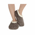 Women's Teddy Bear Fur Snoozies Slippers  Dark Grey