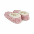 Women's Teddy Bear Fur Snoozies Slippers  Light Pink