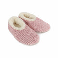 Women's Teddy Bear Fur Snoozies Slippers  Light Pink