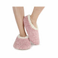 Women's Teddy Bear Fur Snoozies Slippers  Light Pink