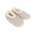 Women's Teddy Bear Fur Snoozies Slippers  Oatmeal