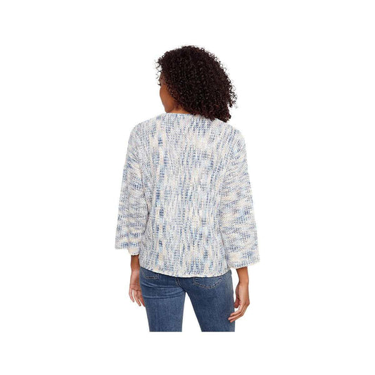 Charlie B Women's 3/4 Sleeve Drop Shoulder V-Neck Sweater Mist