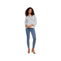 Charlie B Women's 3/4 Sleeve Drop Shoulder V-Neck Sweater  Mist