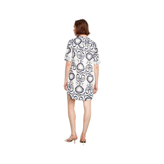 Charlie B Women's 3/4 Sleeve Henley Shirt Dress Ornament