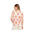 Charlie B Women's Sleeveless Flower Crochet Top  Apricot P