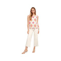 Charlie B Women's Sleeveless Flower Crochet Top  Apricot P