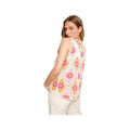 Charlie B Women's Sleeveless Flower Crochet Top  Apricot P