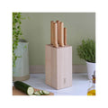 Parallele Chef Knife Set with Beech Wood Block