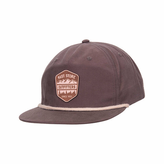 Mast Store Outfitters Leather Badge Rope Hat Dark Mocha