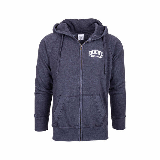 Bay Pointe Boone Burnwash Full Zip Hoodie Sea