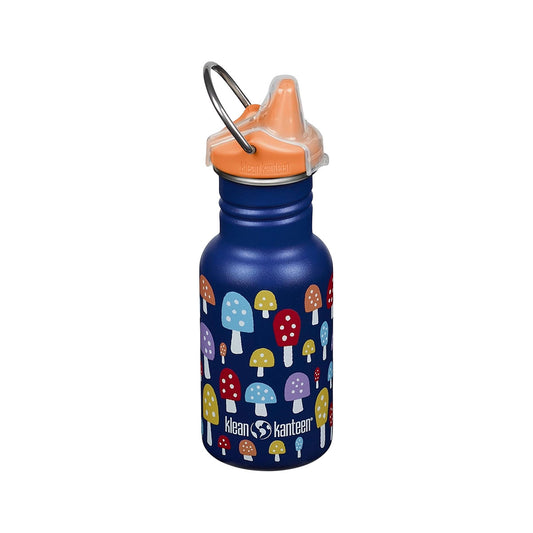 Klean Kanteen Kid's Classic Bottle with Sippy Lid - 12 Ounce Leaping Unicorns